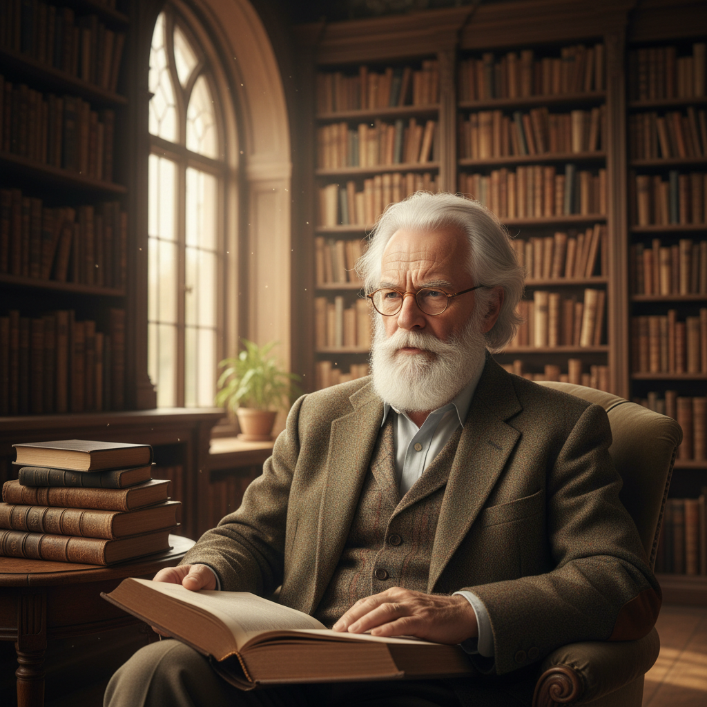 Learned and intellectual old man